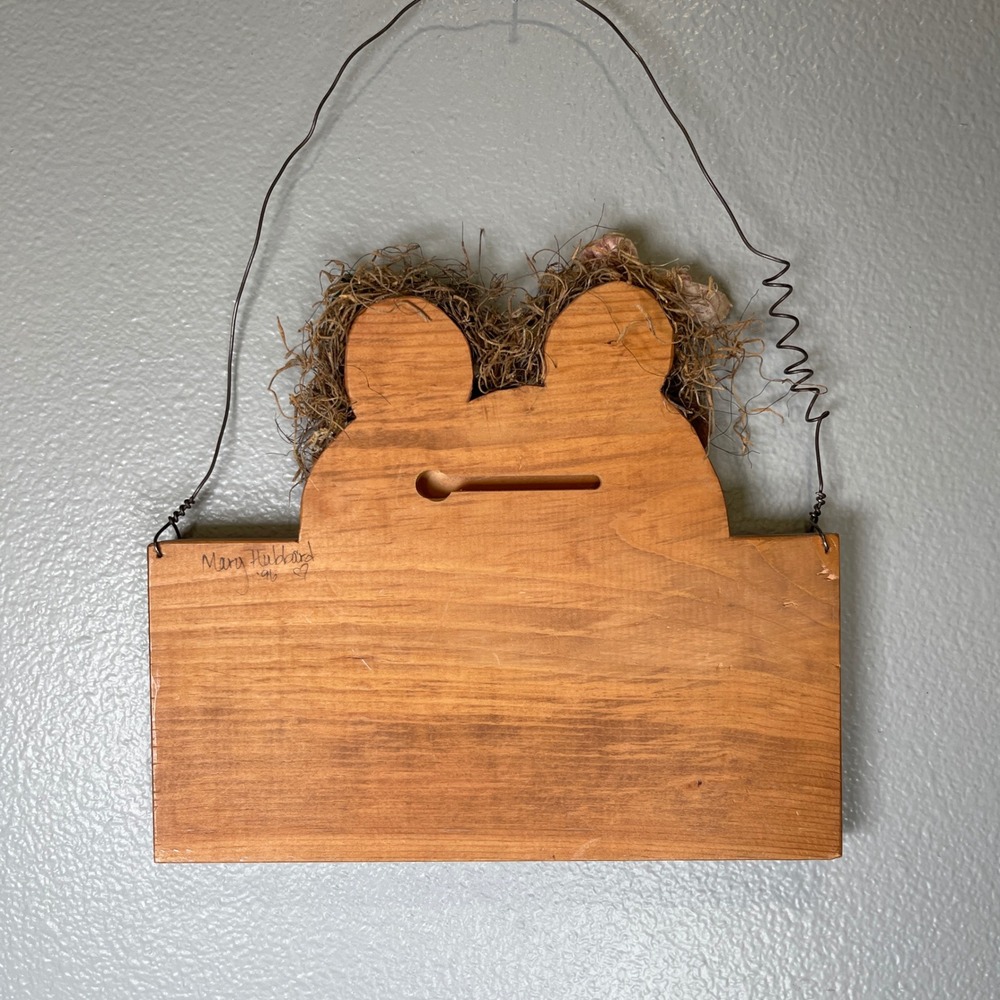 Friendship Vintage Decorative Hand Painted Wooden Wall Hanging Folk Art‎ Style - Picture 4 of 12